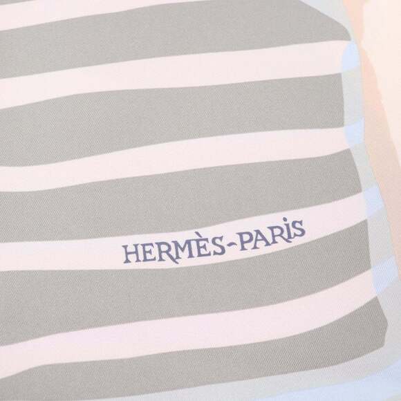 HERMES Authentic Black Silk Scarf - Picture 7 of 10